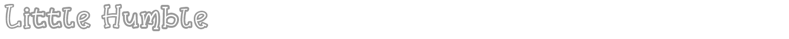 Little Humble font preview
